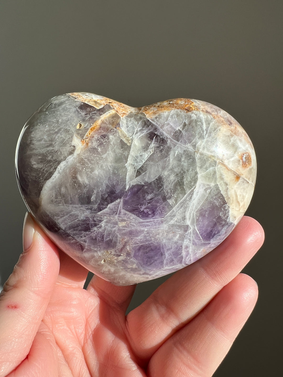 Chevron Amethyst Heart | 348g