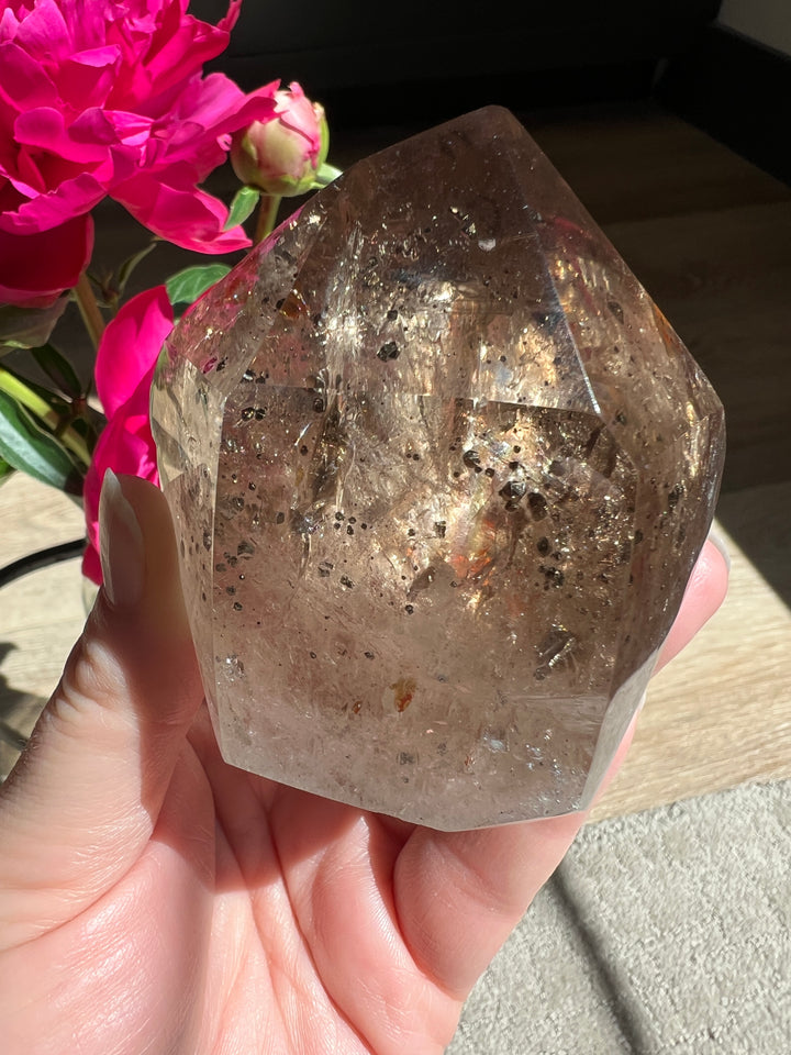 Smoky Quartz with Pyrite Inclusions | 305g