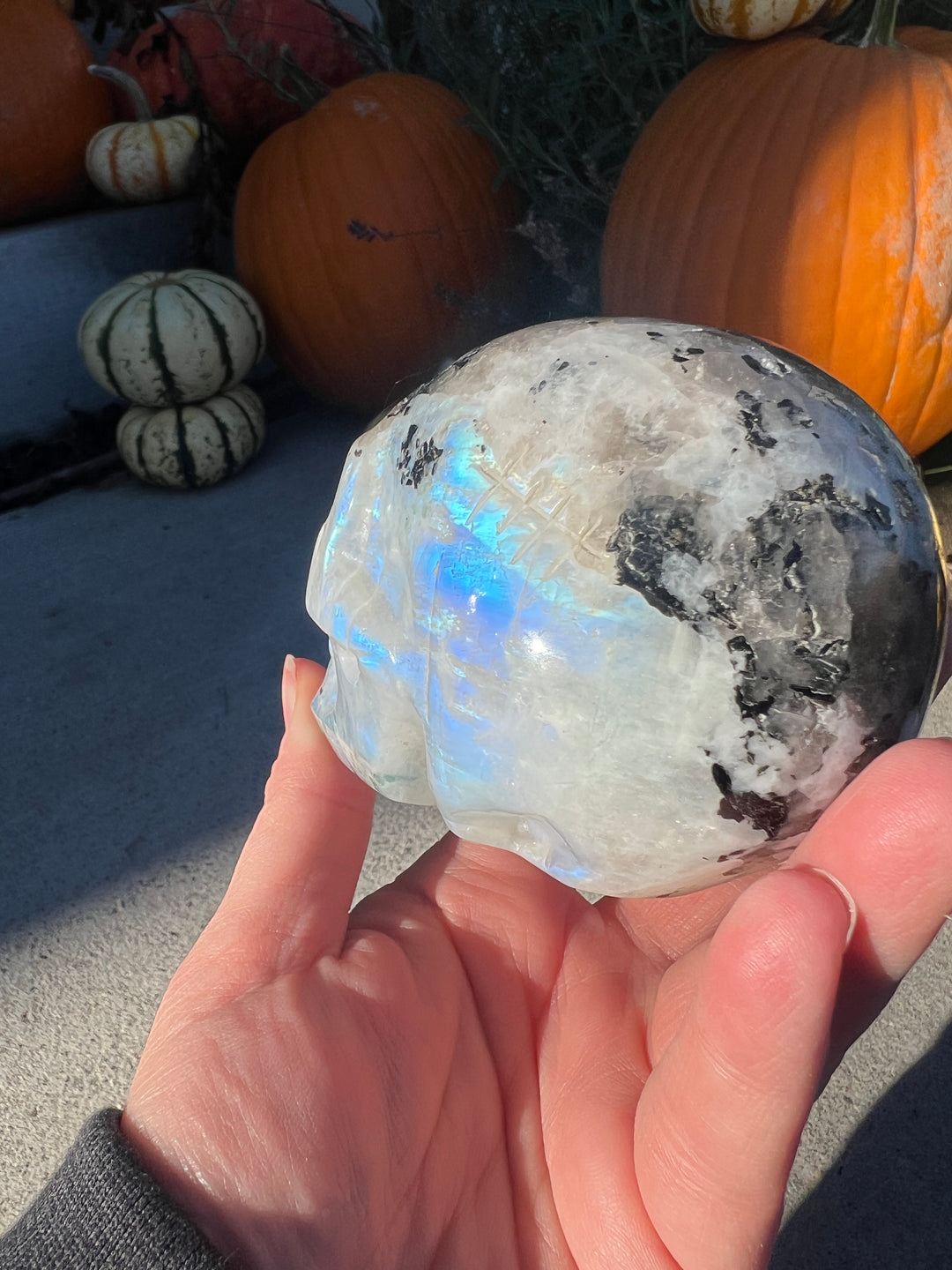 Rainbow Moonstone Skull | 596g