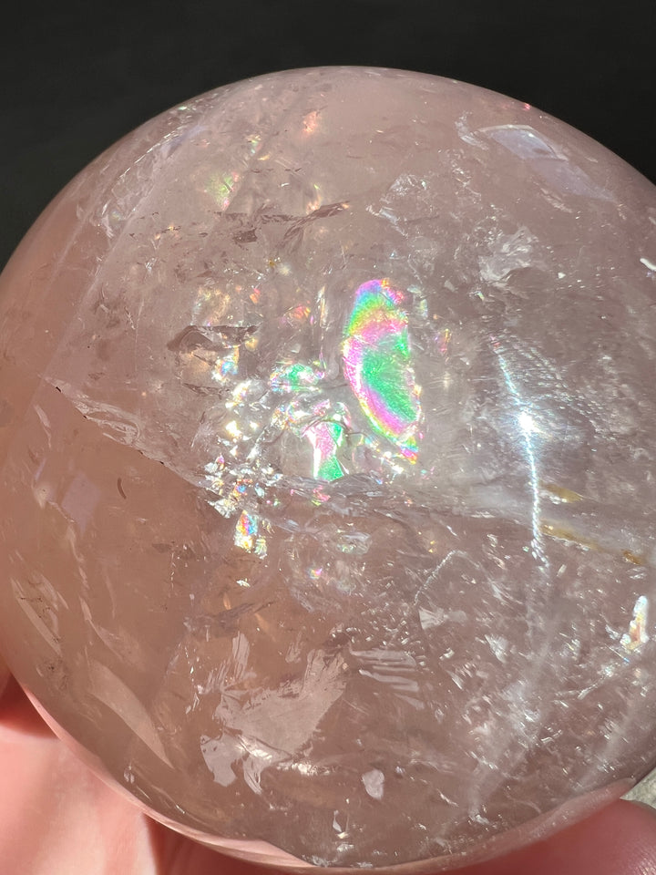 Star Rose Quartz Sphere 1 82mm | 1.66lbs