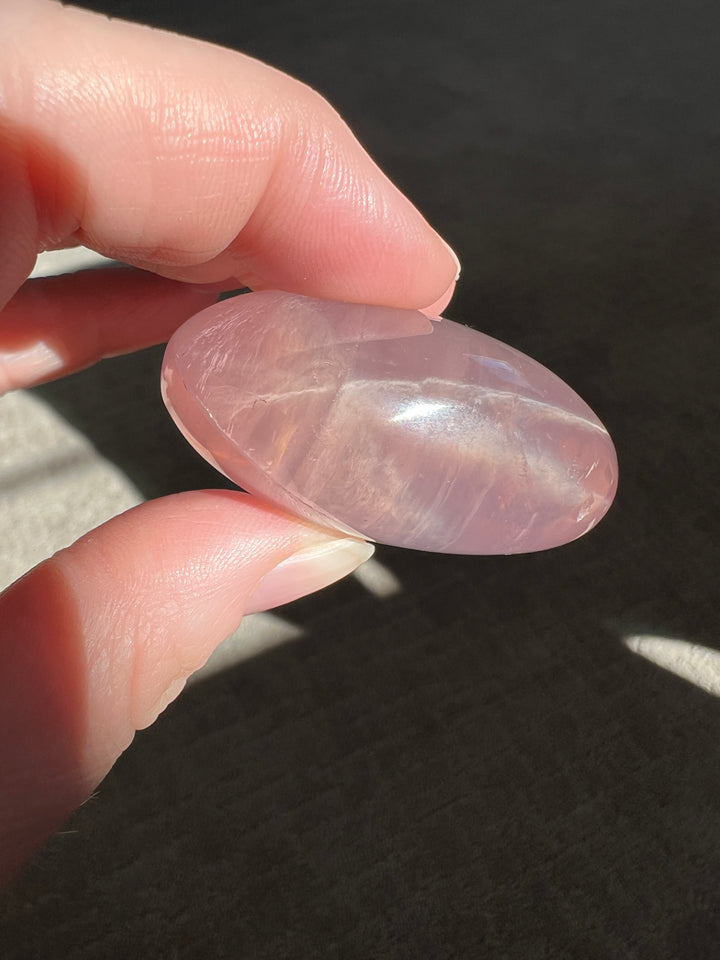 Star Rose Quartz Palmstone 10