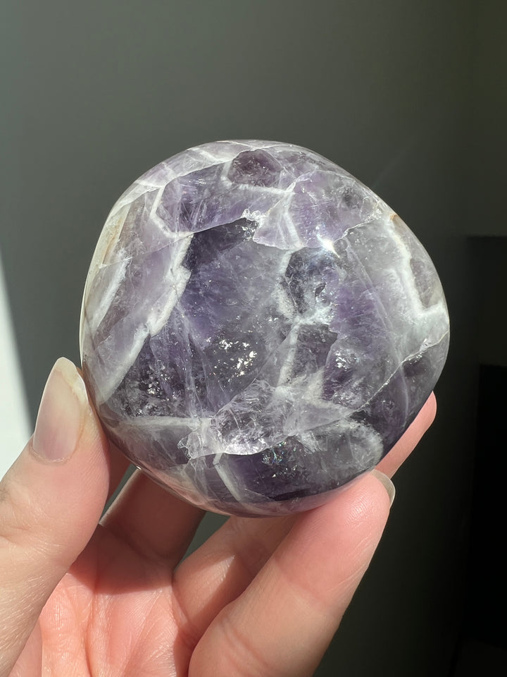 XL Chevron Amethyst Palmstone (2)