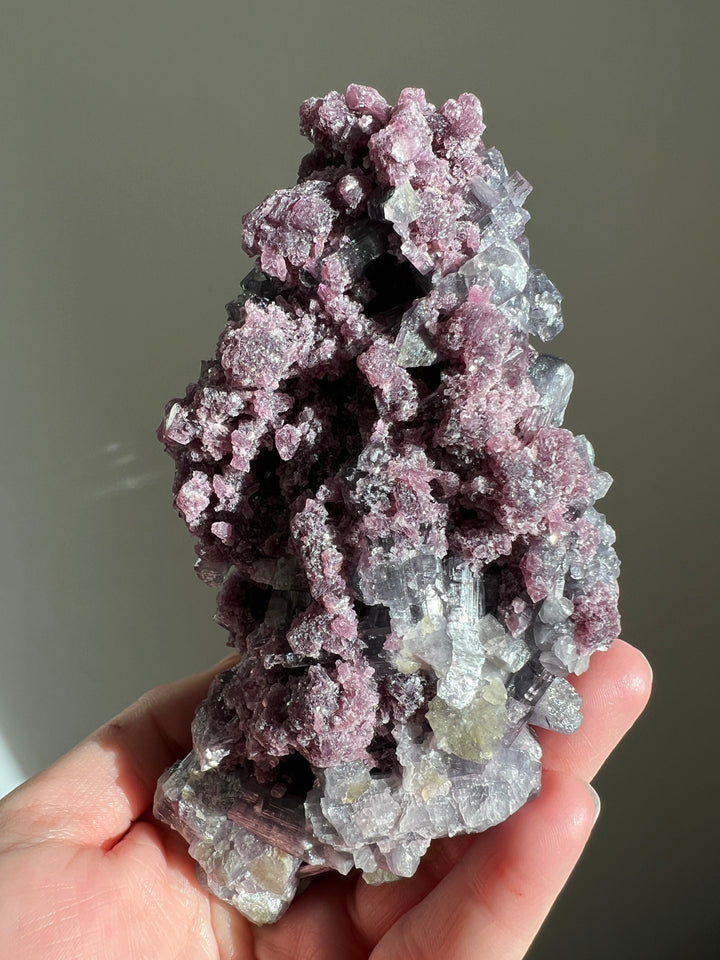 Purple Tourmaline with Lepidolite Cluster Specimen (1)