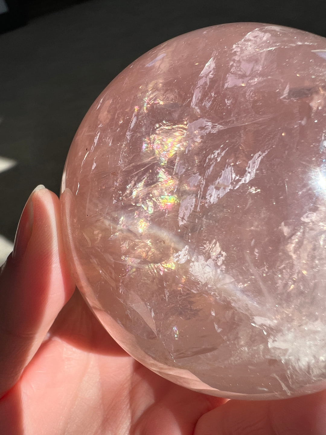 Star Rose Quartz Sphere 1 82mm | 1.66lbs