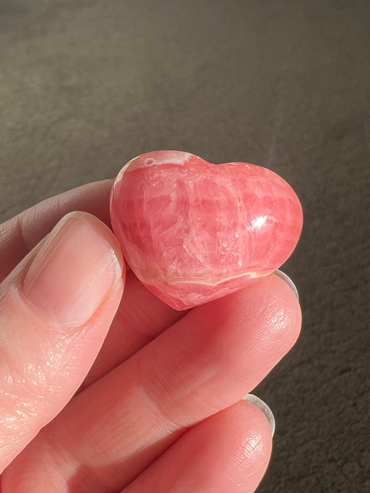 Rhodochrosite Heart (5)