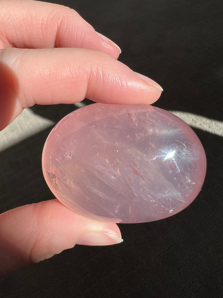 Star Rose Quartz Palmstone 3