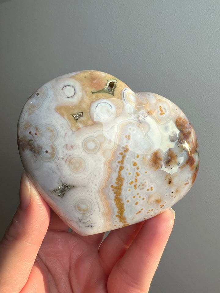 Ocean Jasper 8th Vein Heart