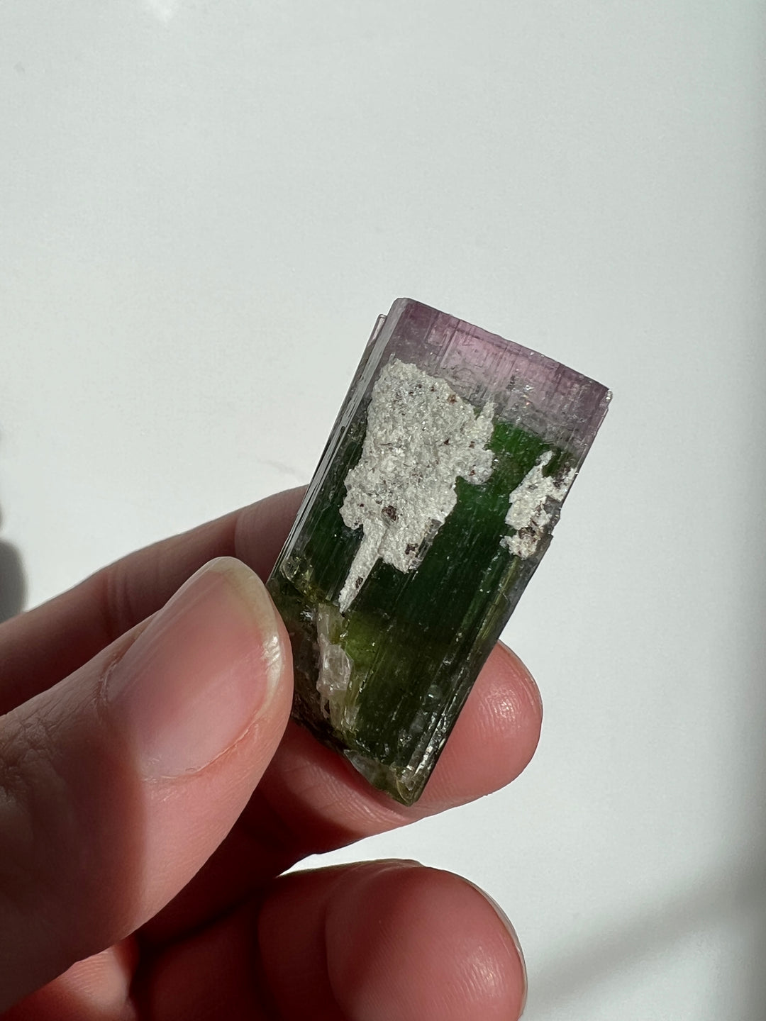 Pink Capped Tourmaline 1 19.9g Afghanistan