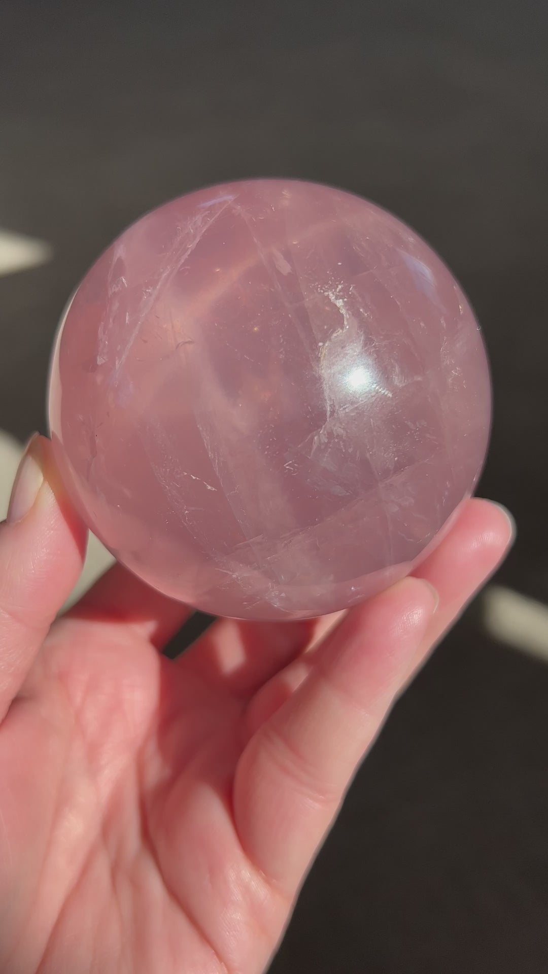 Star Rose Quartz Sphere 2 76mm | 620g