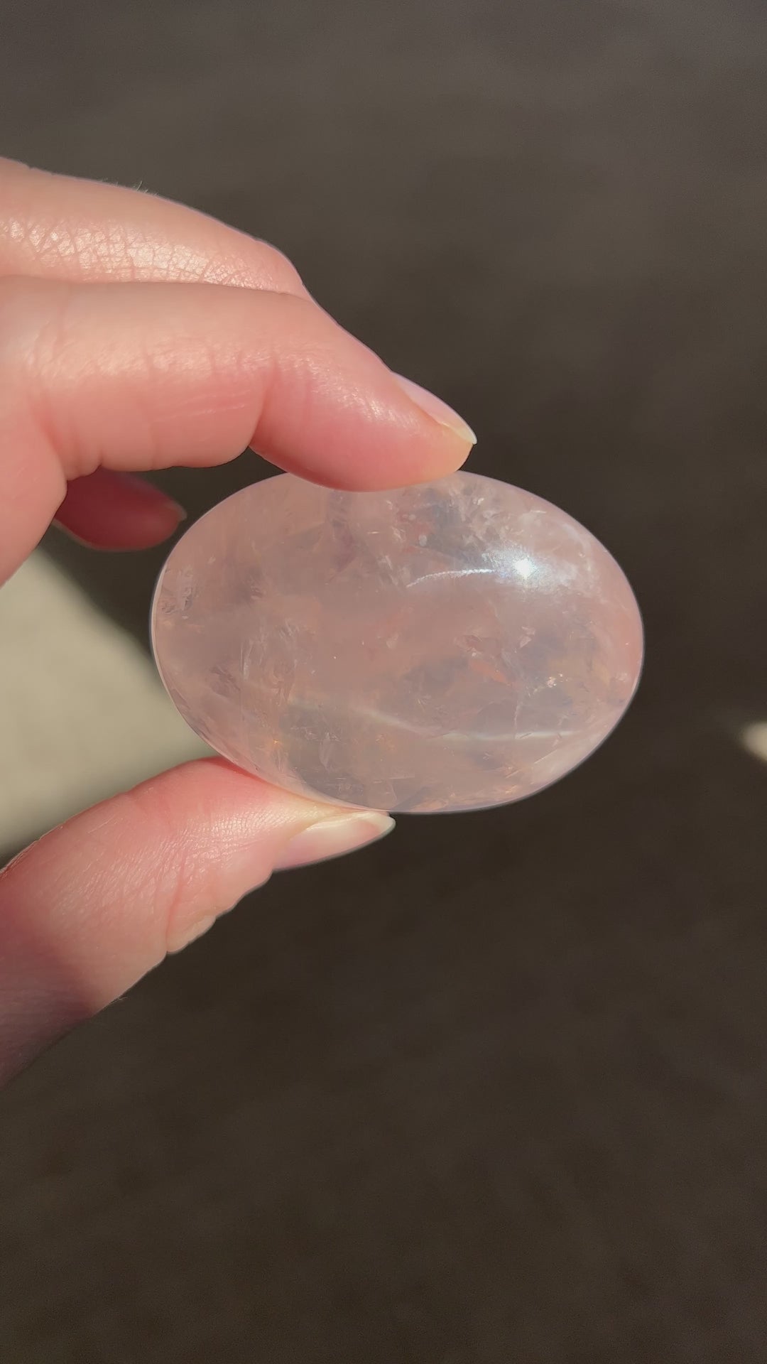 Star Rose Quartz Palmstone 4