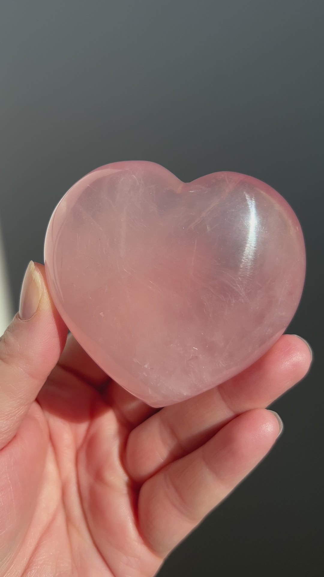 Star Rose Quartz Heart  3 | 212g