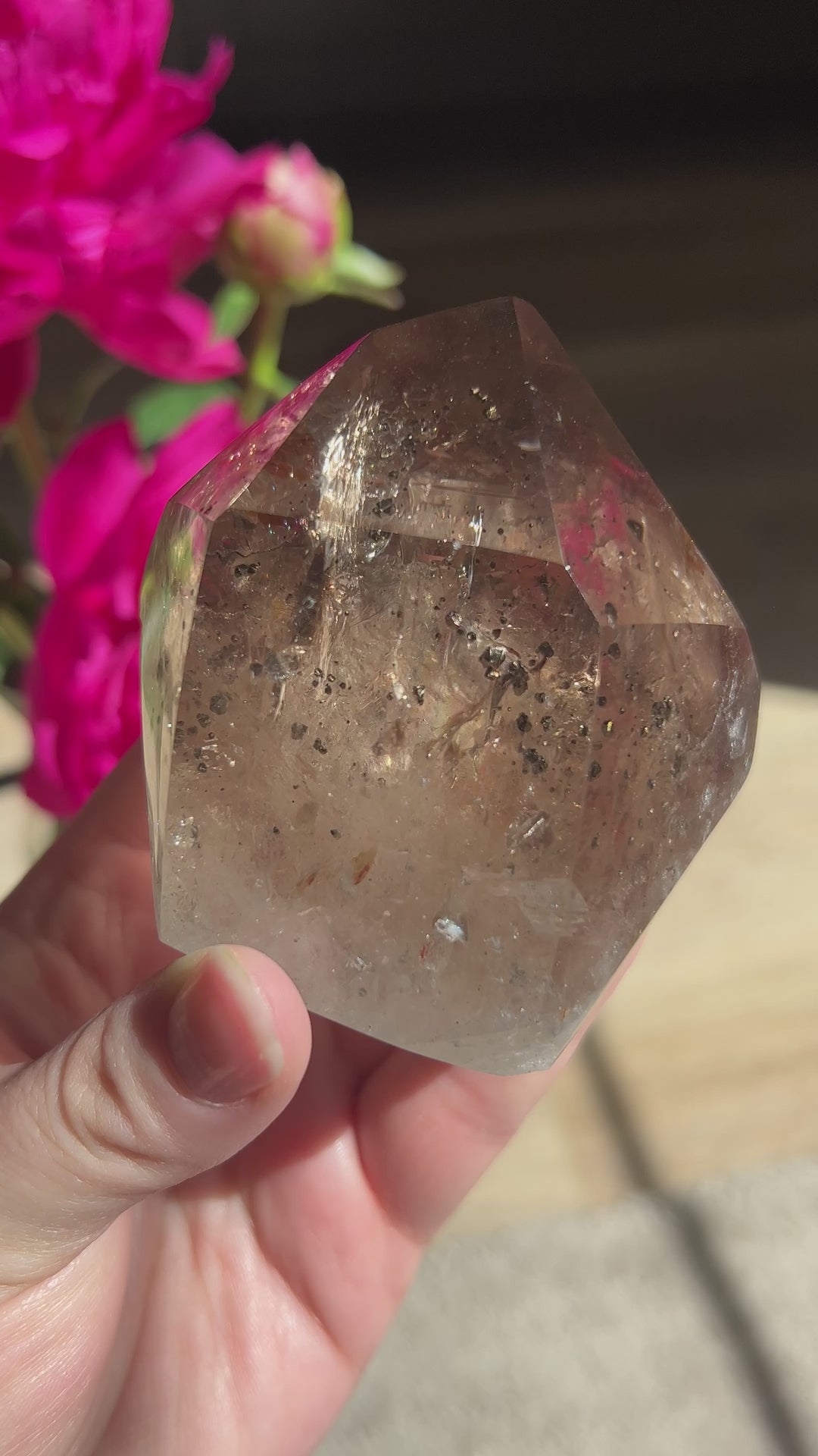 Smoky Quartz with Pyrite Inclusions | 305g