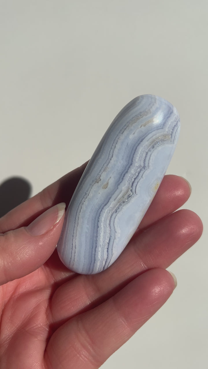 Blue Lace Agate Palmstone (10)