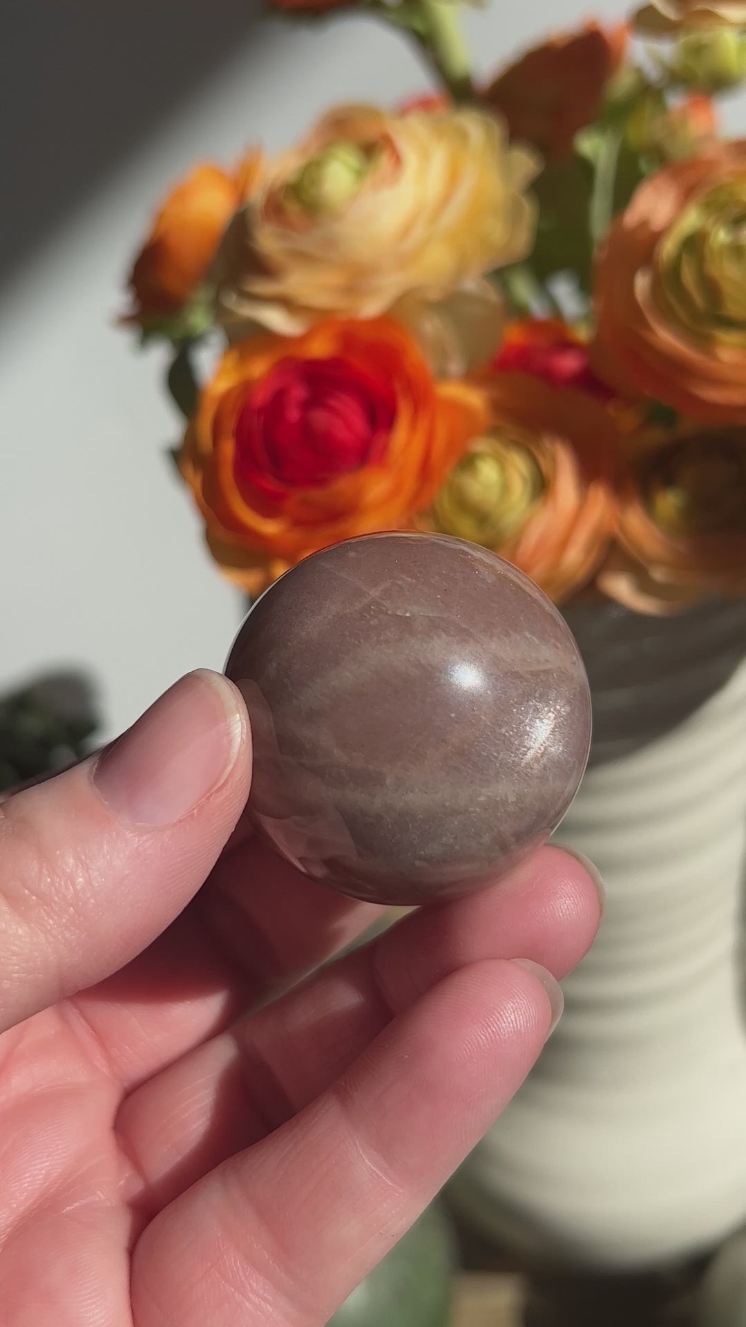 Peach Sunstone/Moonstone Sphere | 40mm (9)