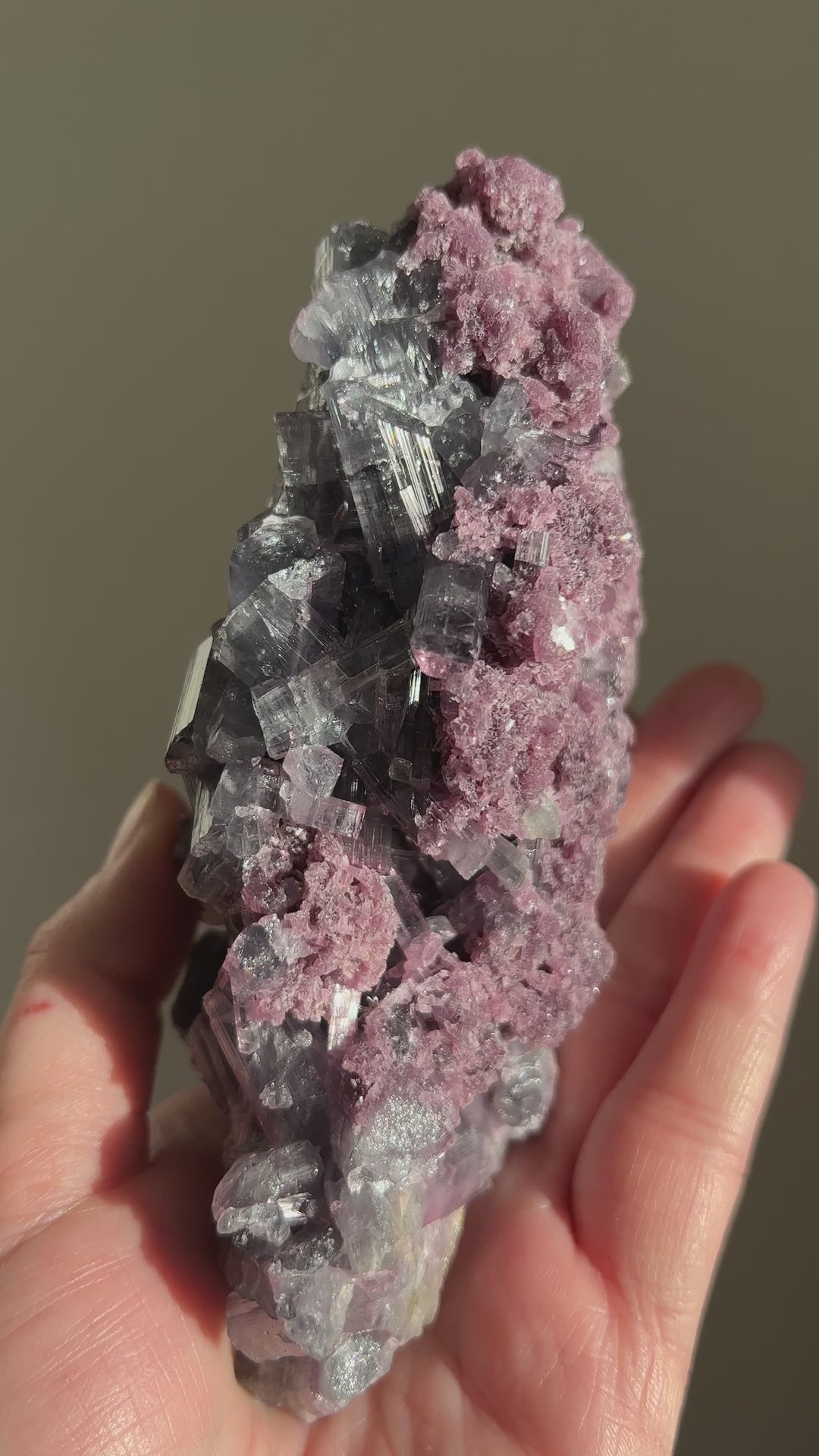 Purple Tourmaline with Lepidolite Cluster Specimen (1)