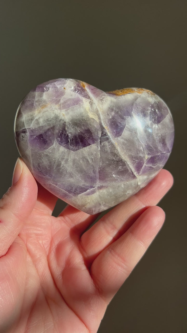 Chevron Amethyst Heart | 348g