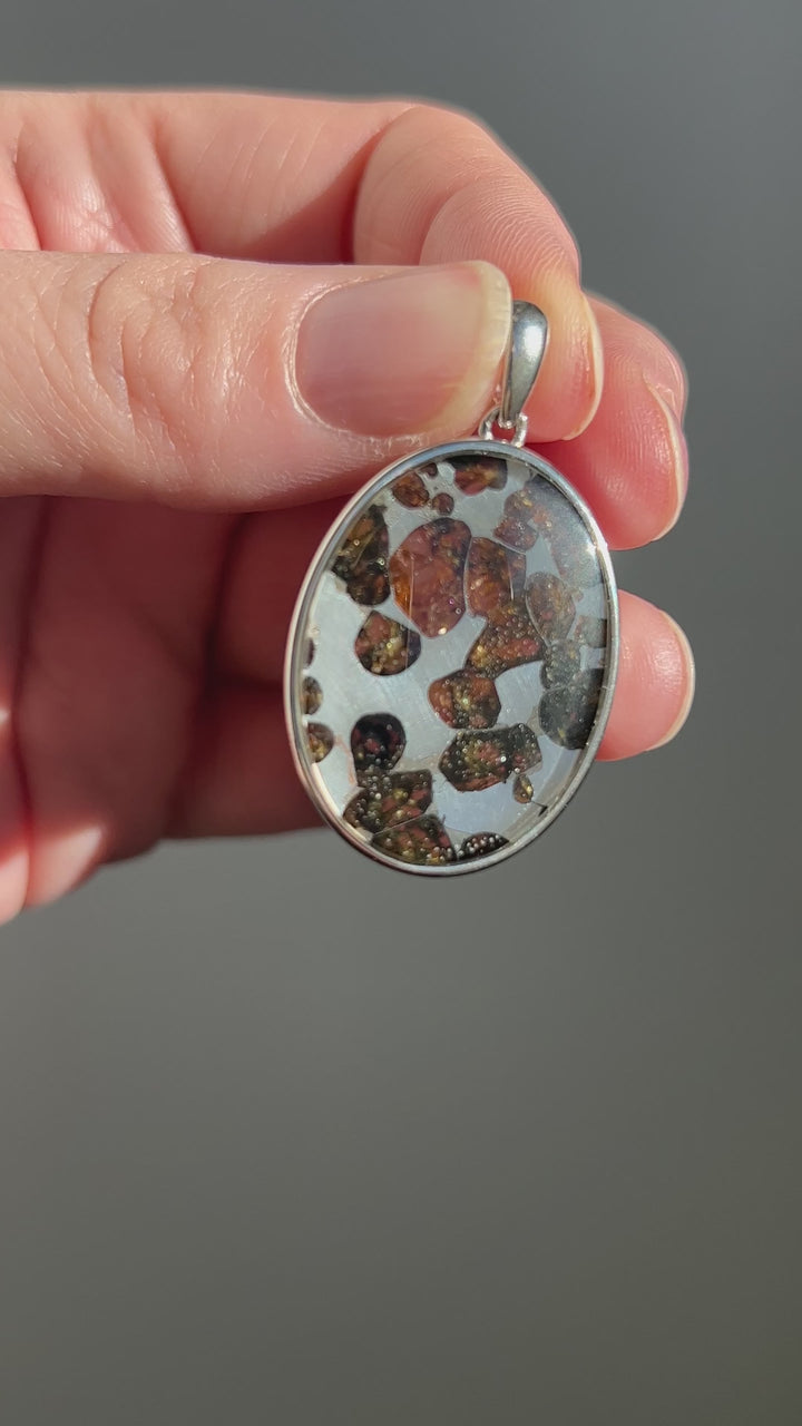 Sericho Pallasite Meteorite Pendant 1