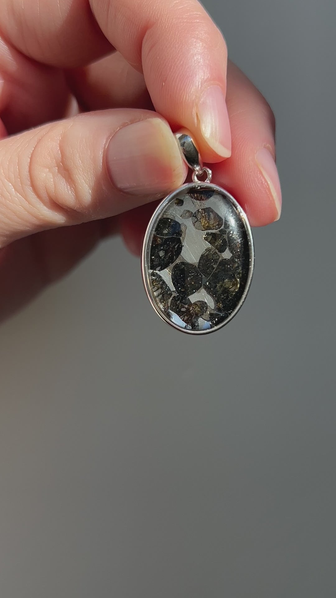 Sericho Pallasite Meteorite Pendant 5