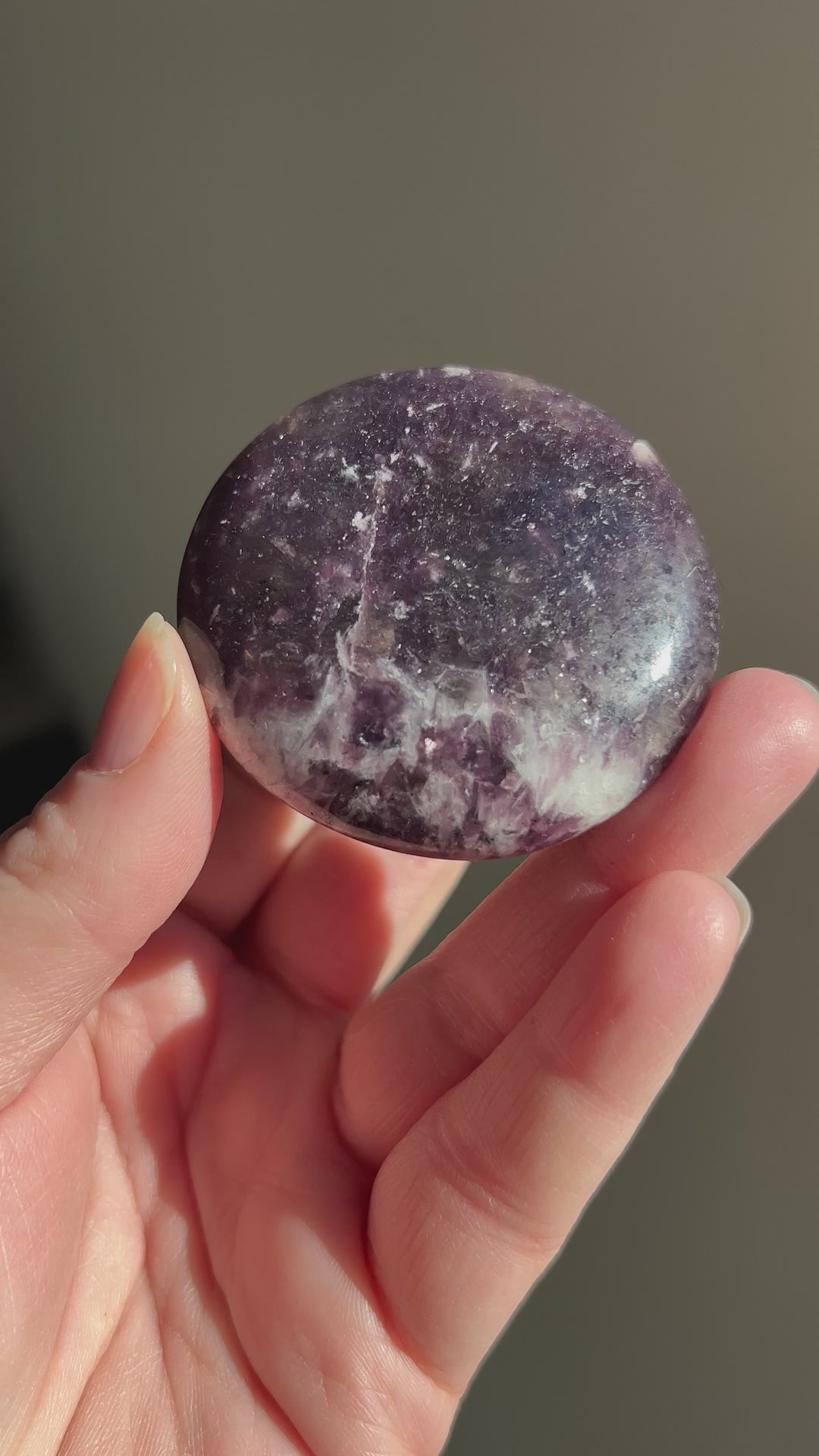 Lepidolite Palmstone 2