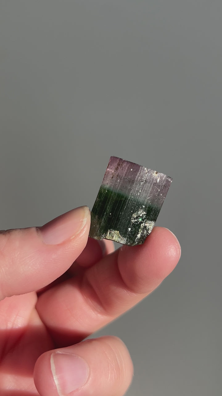 Pink Capped Green Tourmaline 5