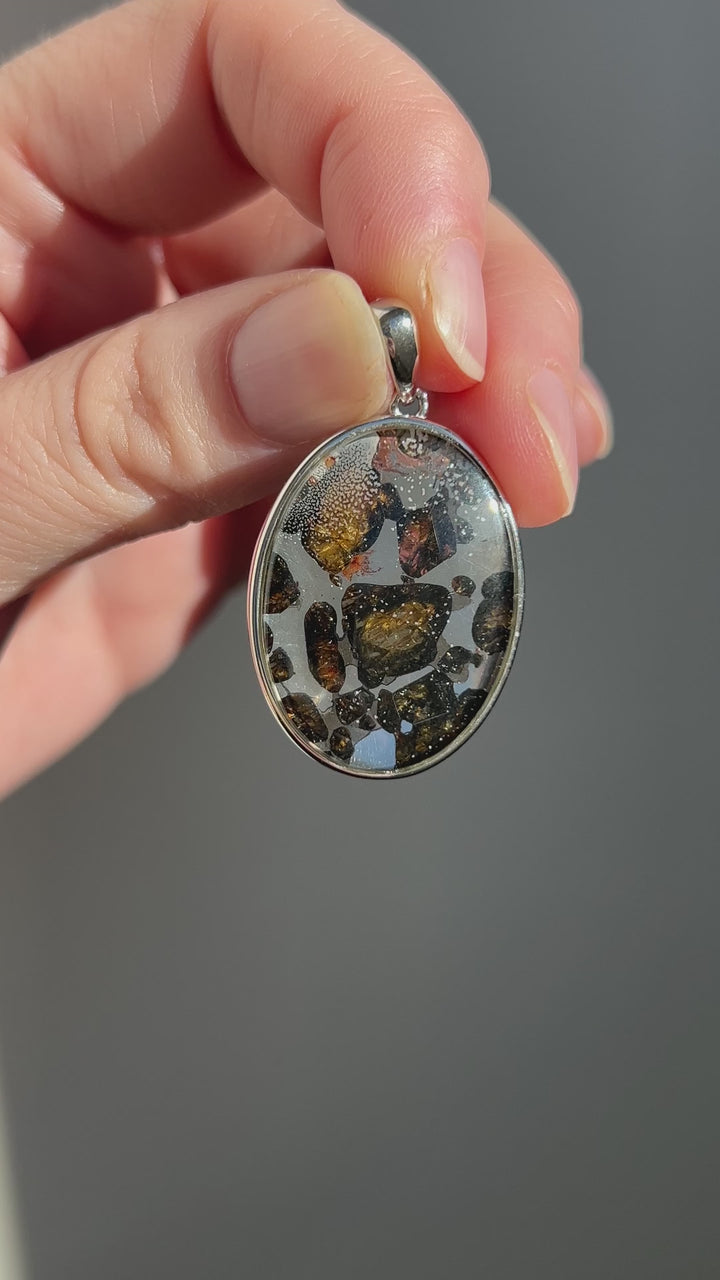 Sericho Pallasite Meteorite Pendant 2