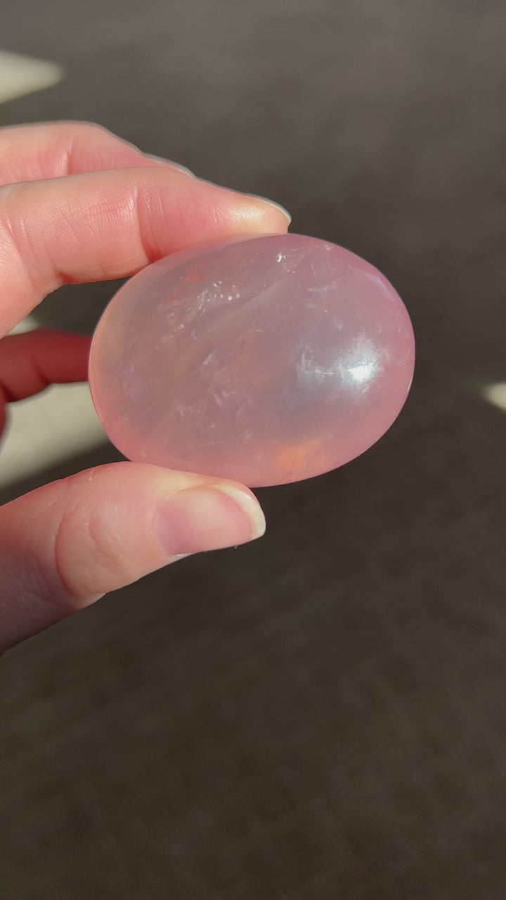 Star Rose Quartz Palmstone 3