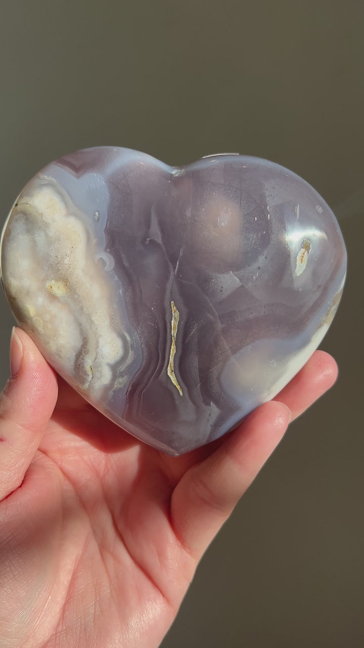 Flower Agate Heart | 488g (7)