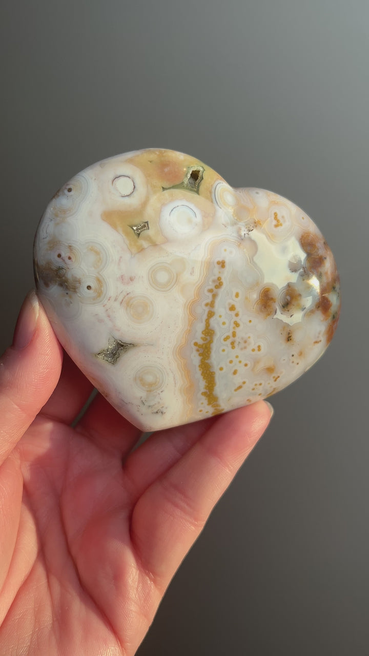 Ocean Jasper 8th Vein Heart