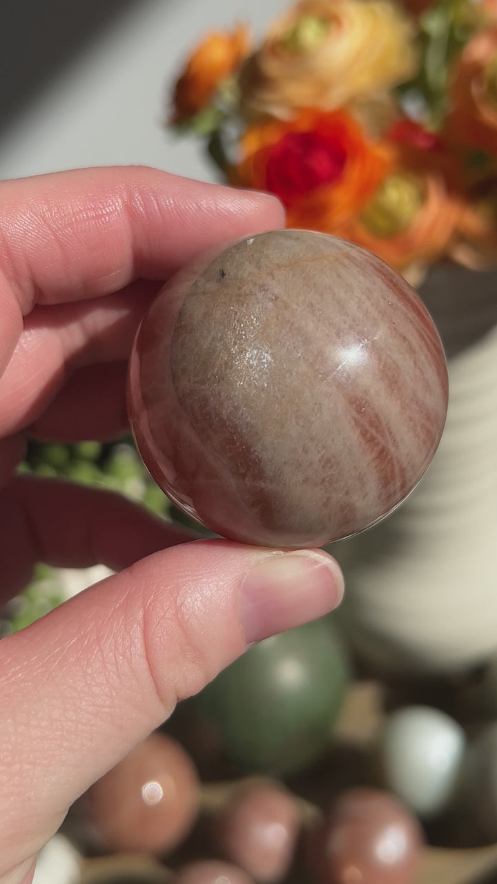 Peach Sunstone/Moonstone Sphere | 44mm (4)