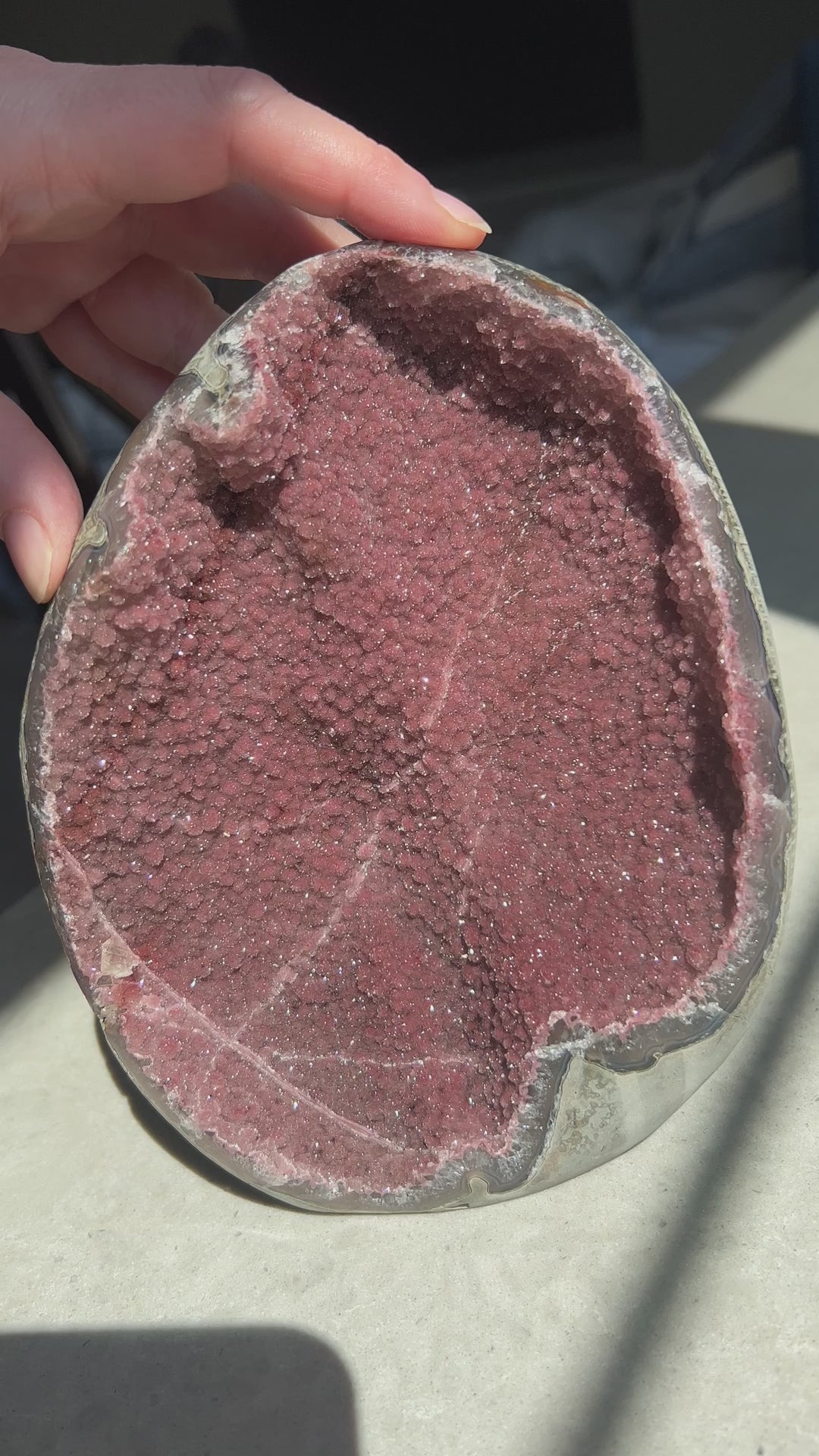 Red Sugar Druzy Amethyst Geode | 4lbs 10oz