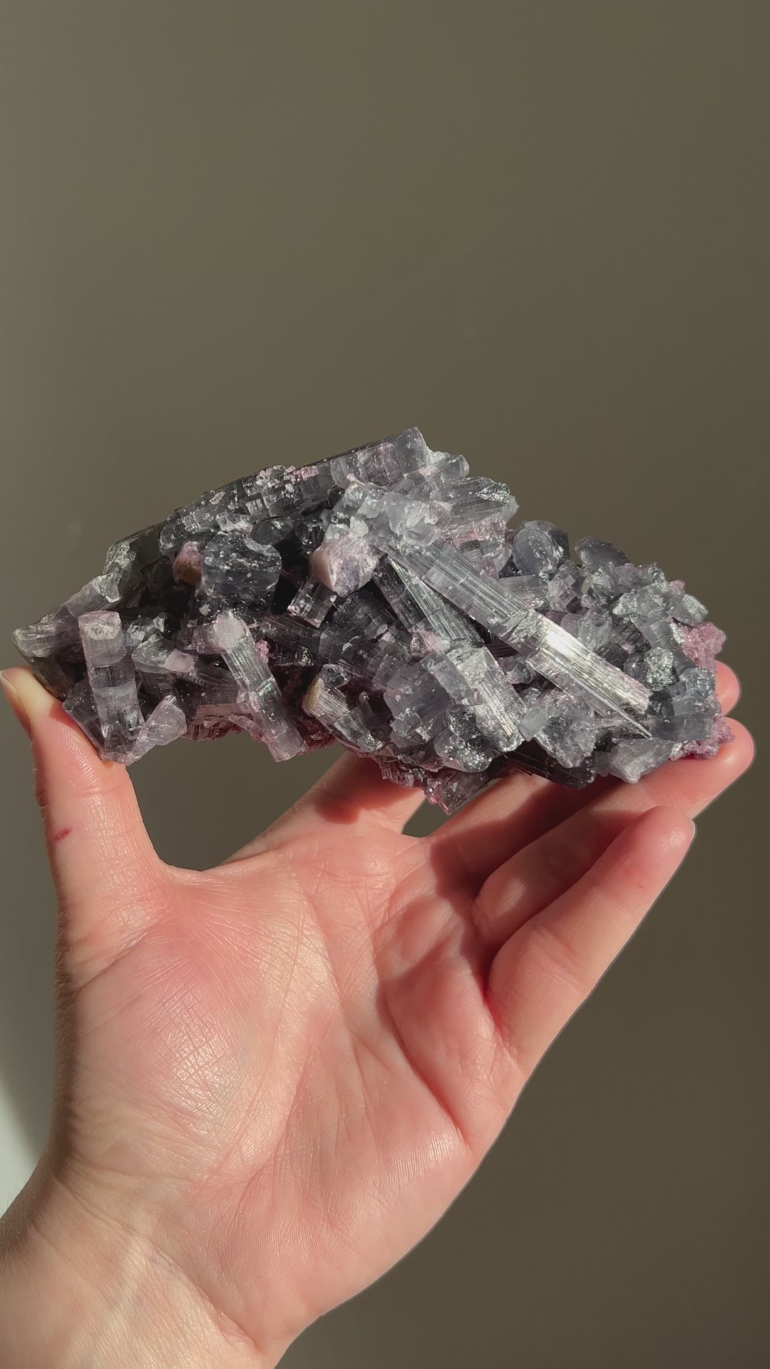 Purple Tourmaline with Lepidolite Cluster Specimen (1)