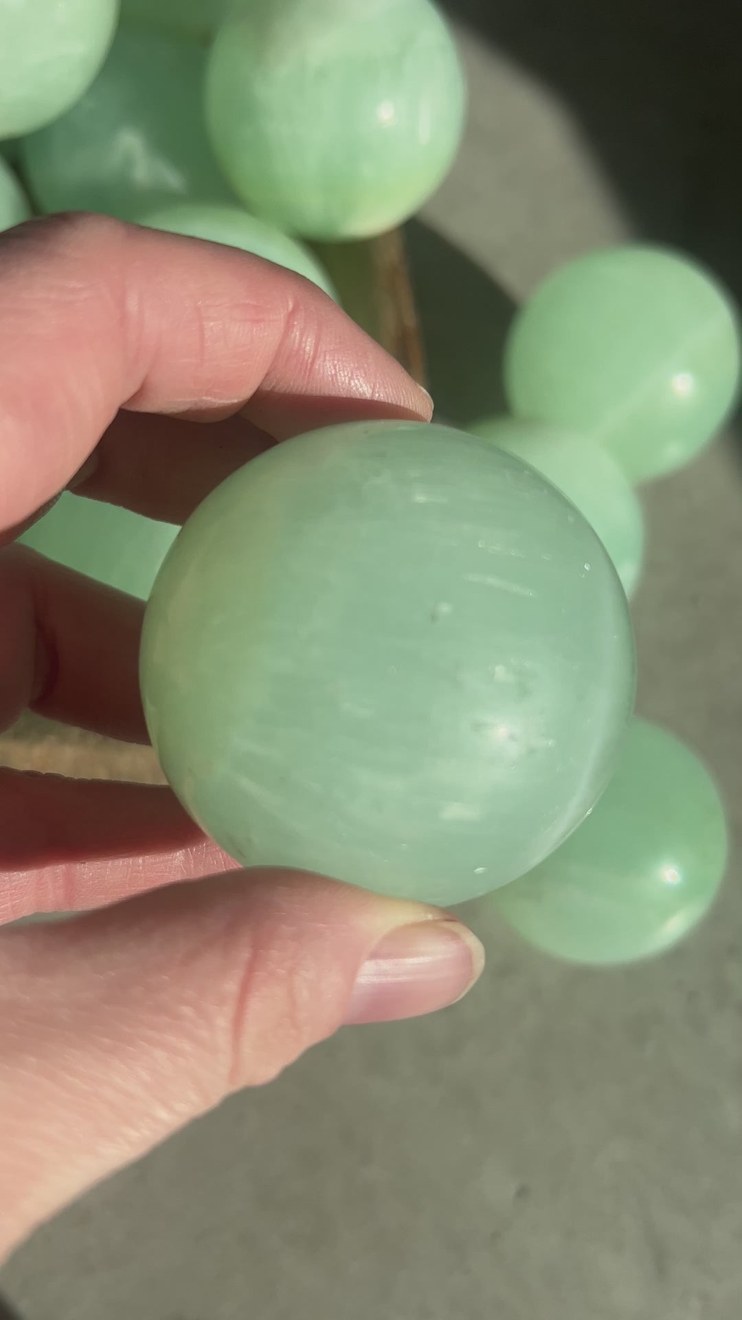 Pistachio Calcite Sphere