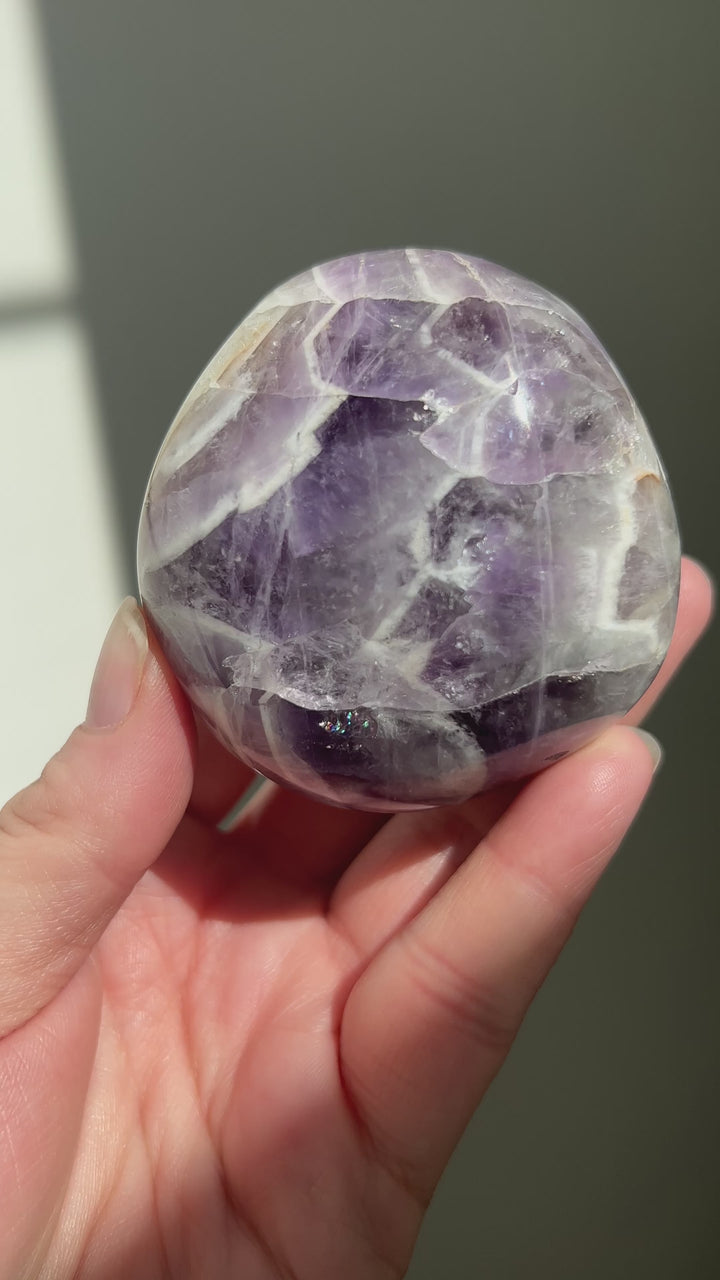 XL Chevron Amethyst Palmstone (2)