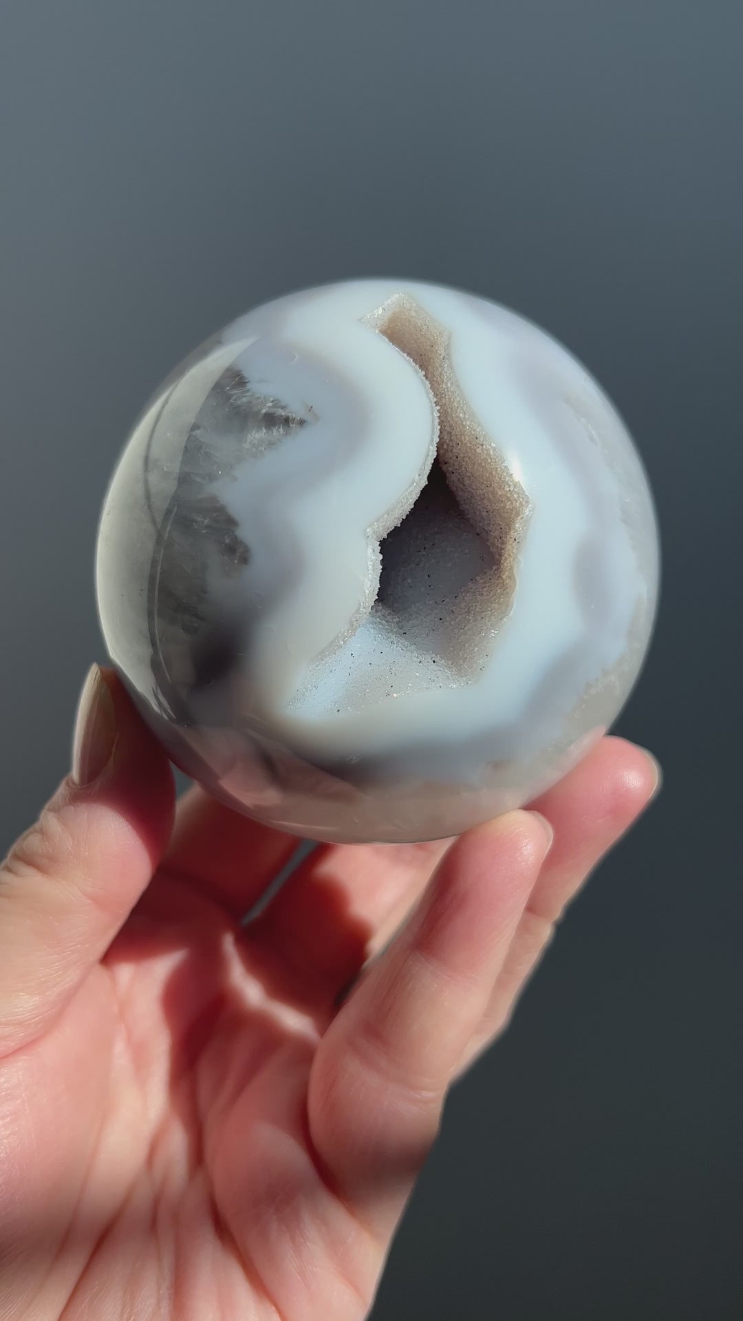 Sugar Druzy Agate Sphere 1 78mm | 614g