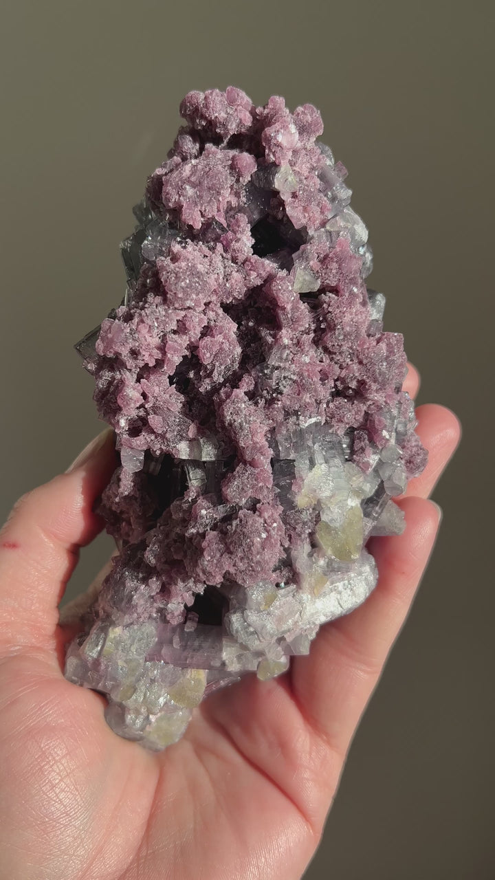 Purple Tourmaline with Lepidolite Cluster Specimen (1)