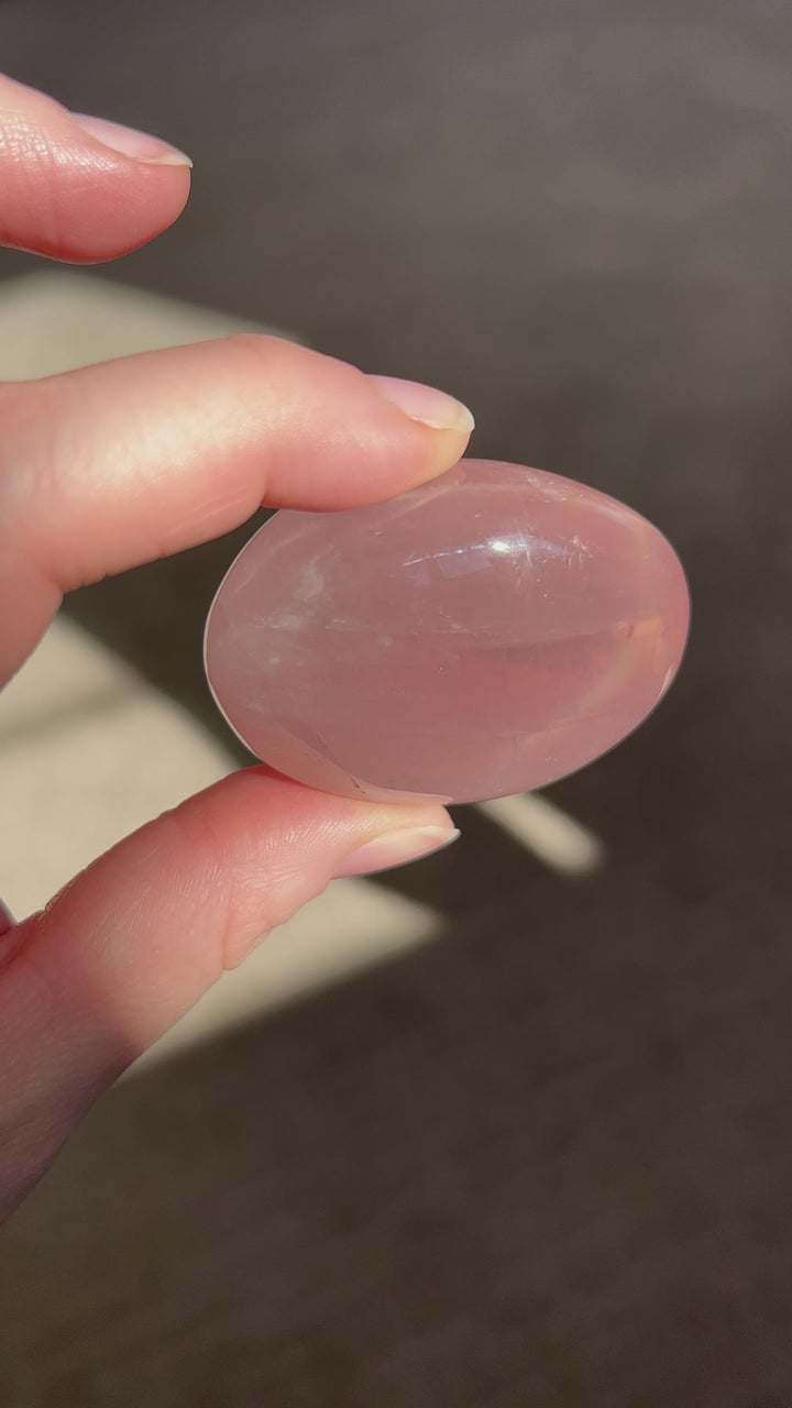 Star Rose Quartz Palmstone 7